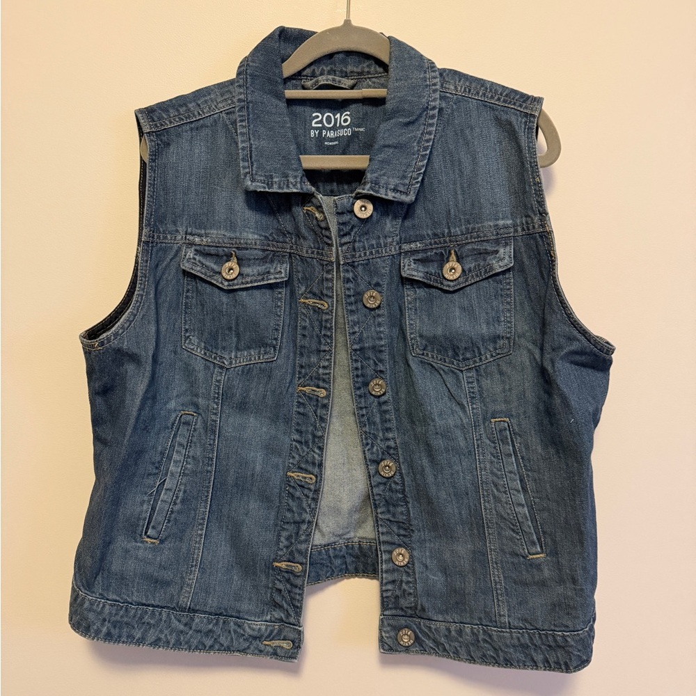 Denim Sleeveless Vest